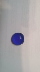 Jewel glass blue 18 mm
