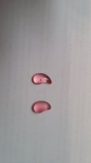 Juweel glas roze 10x6 mm